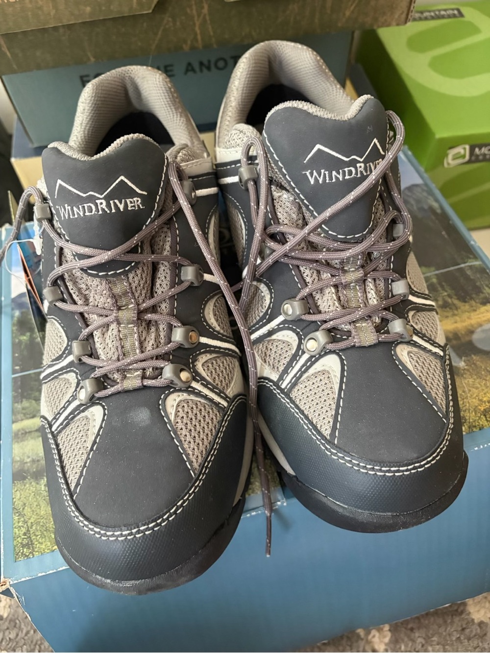 Men's Gray Athletic Hiking Shoes